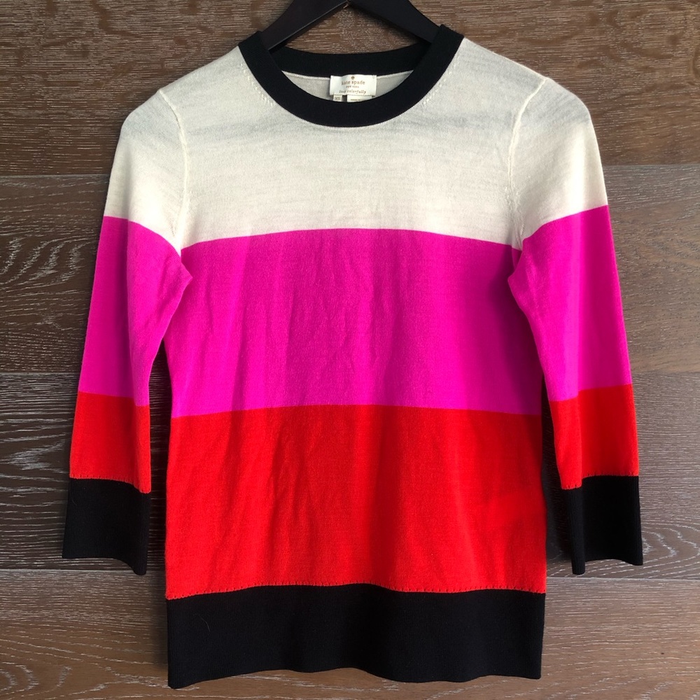 Kate Spade Talley Colorblock Sweater